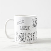 Musikwort Kaffeetasse (Links)
