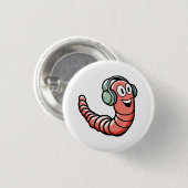 Musikwurm Button (Vorne & Hinten)