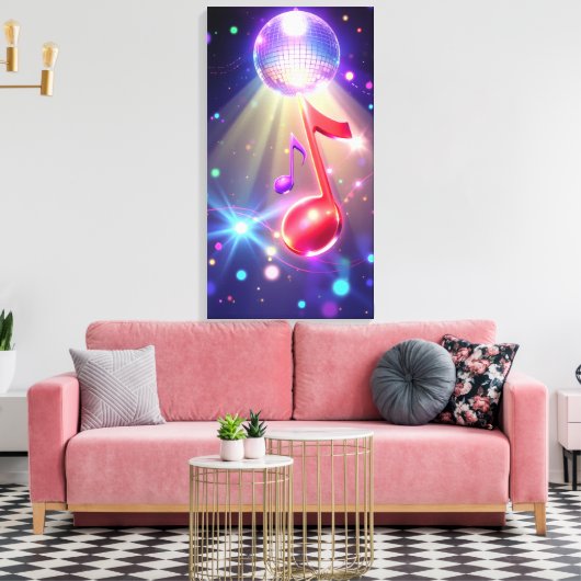 Musikzimmer Leinwanddruck (Insitu (Wohnzimmer))