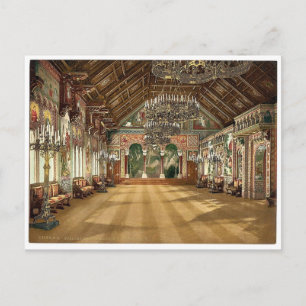 Musikzimmer, Schloss Neuschwanstein, Oberbayern, Postkarte