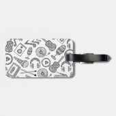 Musikzubehör für personalisierte Musikinstrumente Gepäckanhänger (Rückseite horizontal)