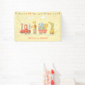 Musikzug mit wilden Tieren Kindergeburtstag Banner (InSitu)