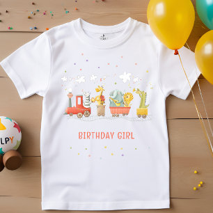 Musikzug mit wilden Tieren Kindergeburtstag T-Shirt