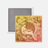 Musing Angel Magnet (Vorderseite/Rückseite)