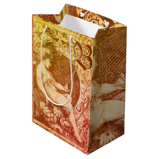 Musing Angel Mittlere Geschenktüte (Rückseite Schrägansicht)