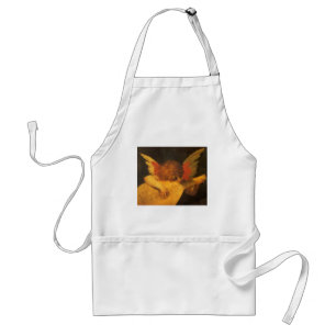 Musizierender Engel mit Laute von Rosso Fiorentino Schürze