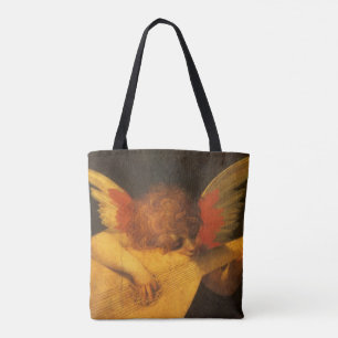 Musizierender Engel mit Laute von Rosso Fiorentino Tasche