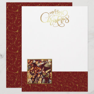 Musizierengel. Fine Art Christmas Stationery