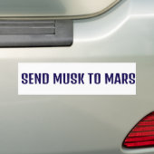 MUSK AN MARS SENDEN AUTOAUFKLEBER (Auf Auto)