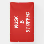 MUSK B AUFGESCHLOSSEN BANNER (Vertikal)