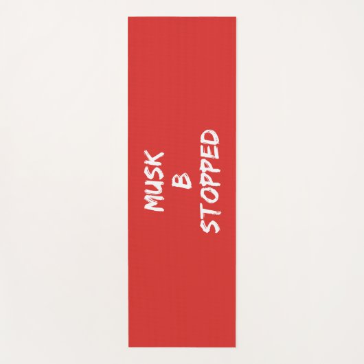 MUSK B AUFGESCHLOSSEN YOGAMATTE (Vorderseite)