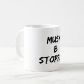 Musk B gestoppt Kaffeetasse (Vorderseite Links)