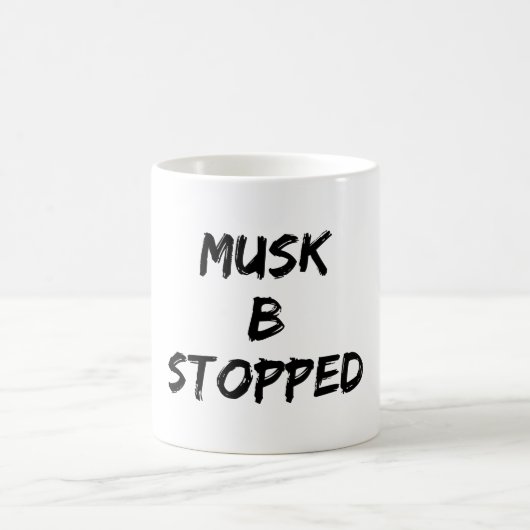 Musk B gestoppt Kaffeetasse (Mittel)