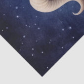 Musk Ox Boho Mystical Art Seidenpapier (Detail)