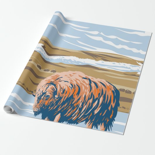 Musk Ox Geschenkpapier (Ungerollt)