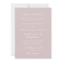 Musk Pink Formal Calligraphy Elegante Wedding