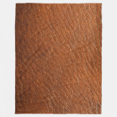 Muskatnuss-Leder Fleecedecke (Vorderseite)