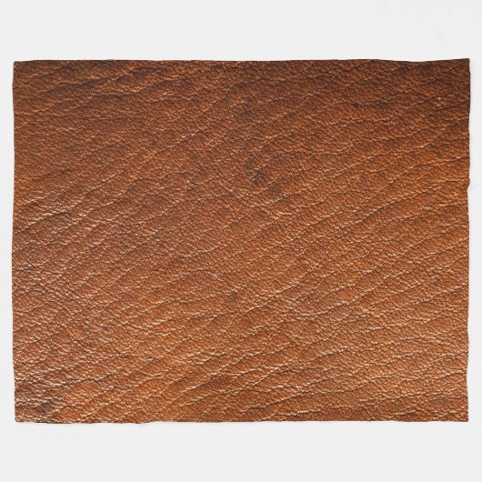 Muskatnuss-Leder Fleecedecke (Vorderseite (Horizontal))