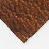 Muskatnuss-Leder Fleecedecke (Ecke)
