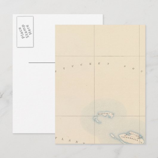 Muskeget, Massachusetts Postkarte (Vorne/Hinten)