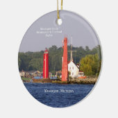 Muskegon Eintritt Lights-Ornamente Keramik Ornament (Links)
