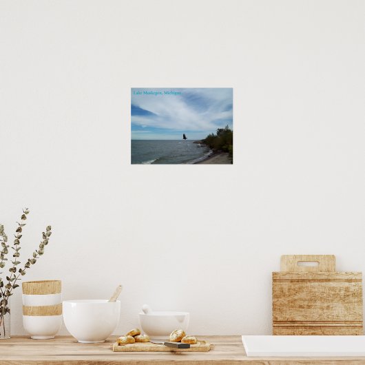 Muskegon-Küste, Muskegon, Michigan Poster (Küche)