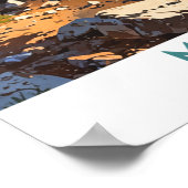 Muskegon Lake, Michigan Poster (Ecke)