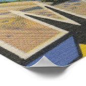 Muskegon, Michigan - Große Buchstabenszenen Poster (Ecke)