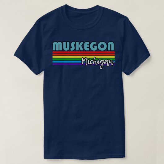 Muskegon Michigan Pride Muskegon LGBT-Geschenk LGB T-Shirt (Design vorne)