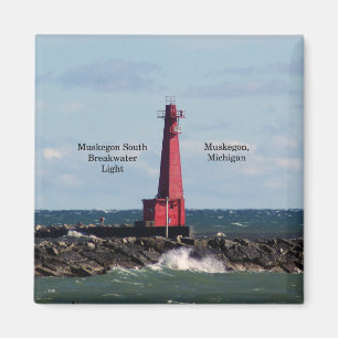 Muskegon South Breakwater Light Magnet