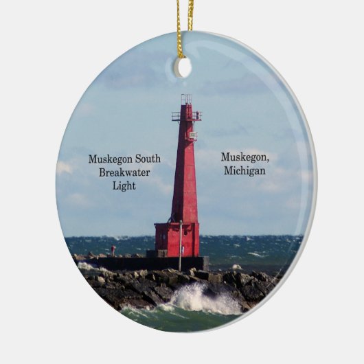 Muskegon South Breakwater Light Ornament (Links)