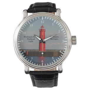Muskegon South Pierhead Light watch Armbanduhr