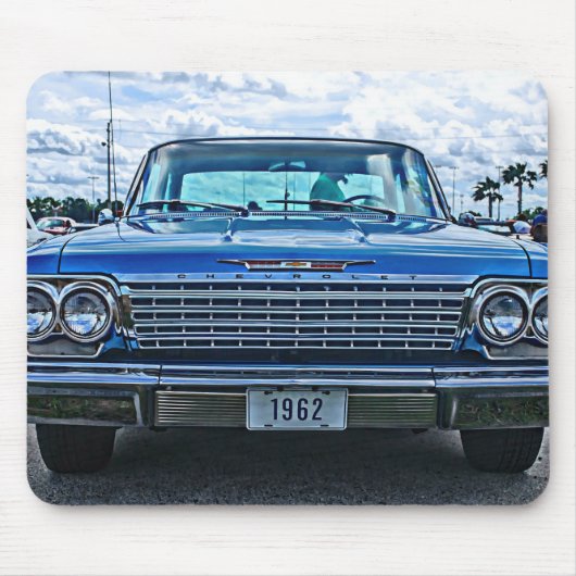 Muskel-Auto 1962 Chevrolet Impala Hotrod Mousepad (Vorne)
