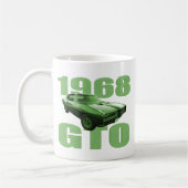 Muskel-Auto-Grün 1968 Pontiacs GTO Kaffeetasse (Links)