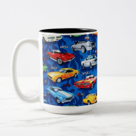 Muskel-Auto-Klassiker-Auto-Liebhaber-Tasse Zweifarbige Tasse