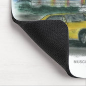 MUSKEL-AUTO-RESTAURANT-Mausunterlage Mousepad (Ecke)
