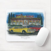 MUSKEL-AUTO-RESTAURANT-Mausunterlage Mousepad (Mit Mouse)