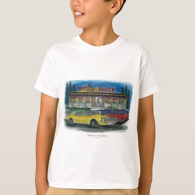 MUSKEL-AUTO-RESTAURANT T-Shirt (Vorderseite)