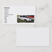Muskel-Autos Visitenkarte (Vorne/Hinten)