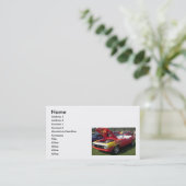Muskel-Autos Visitenkarte (Stehend Vorderseite)