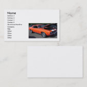 Muskel-Autos Visitenkarte (Vorne/Hinten)