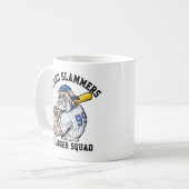 Muskel Bulldog Baseball Team Spirit Kaffeetasse (Vorderseite Links)