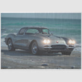 Muskel Car Beach Front decoupage Seidenpapier (Vorderseite)