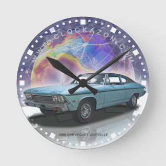 Muskel Car Decorative Wall Clock Runde Wanduhr