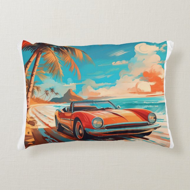 Muskel Car Lover Pillow Dekokissen (Vorderseite)
