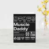 Muskel Daddy für Trainingsgymnastik Lover und Body Karte (Gelbe Blume)