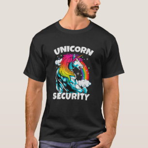 Muskel Einhorn Vater Design für Vatertag Einhorn T-Shirt