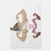 Muskel Elf Geschirrtuch (Vertikal)