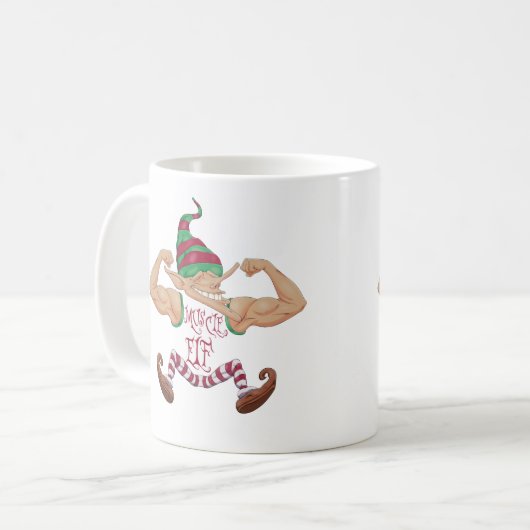 Muskel Elf Kaffeetasse (Vorderseite Links)