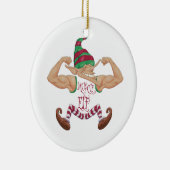 Muskel Elf Keramik Ornament (Rechts)